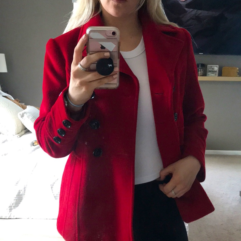 NWOT St. John’s Bay Wool Coat